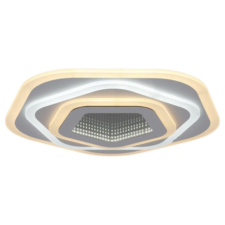 BUYBUY Lampadario LED 77W, Telecomando 2.4G, Luce Regolabile 5900lm BBLED018