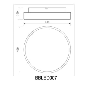 BUYBUY Lampadario LED 40W, Telecomando 2.4G, Luce Regolabile 1500lm BBLED007