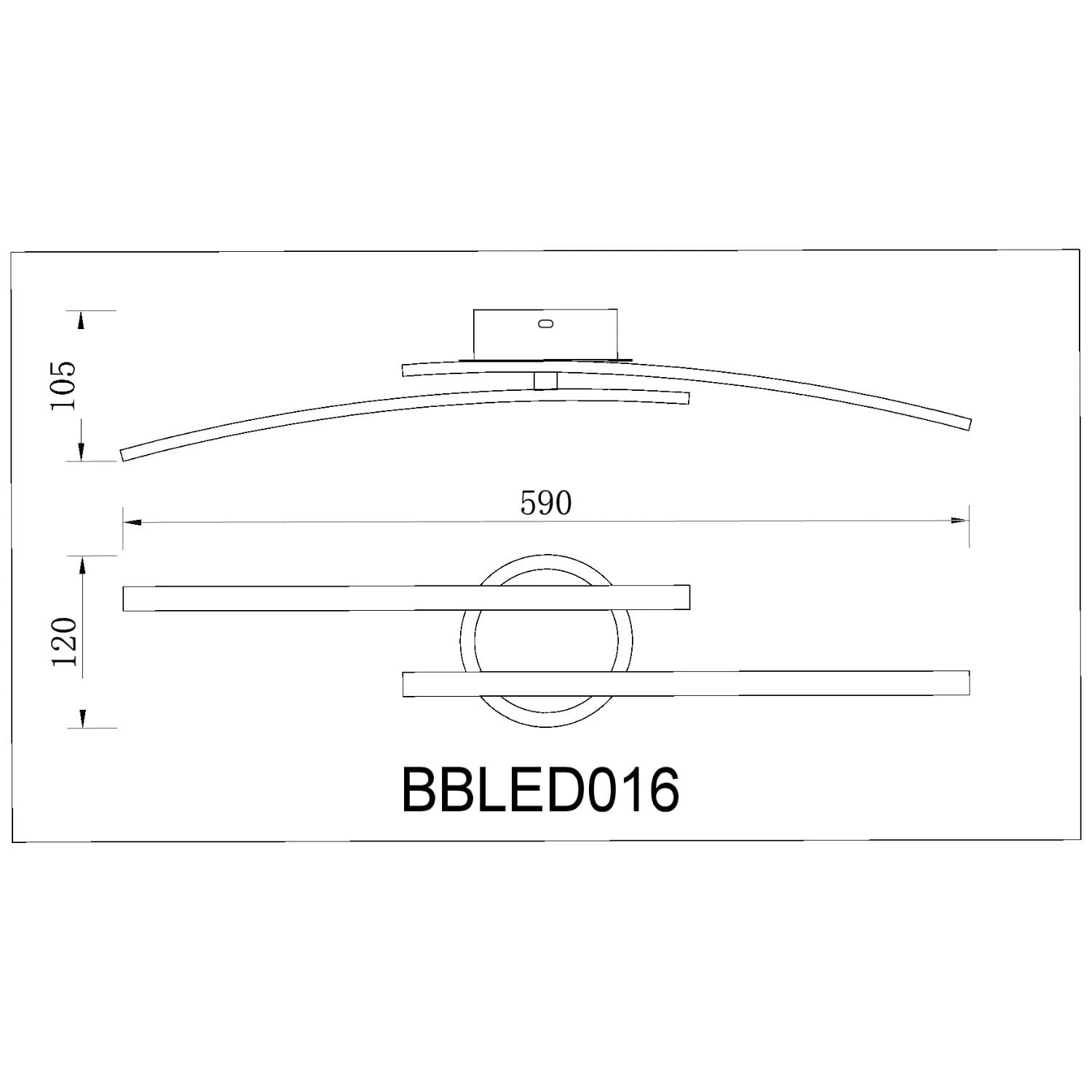 BUYBUY Lampadario LED 14W,  Luce Regolabile 1000lm BBLED016