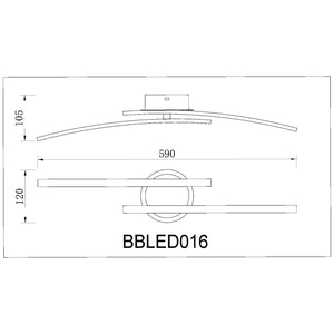 BUYBUY Lampadario LED 14W,  Luce Regolabile 1000lm BBLED016