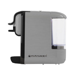 PYRAMIDEA Macchina per Caffè  3 in 1 Compatibile Nespresso Dolcegusto e Cialde Bevande Fredde da 0,6L Silver