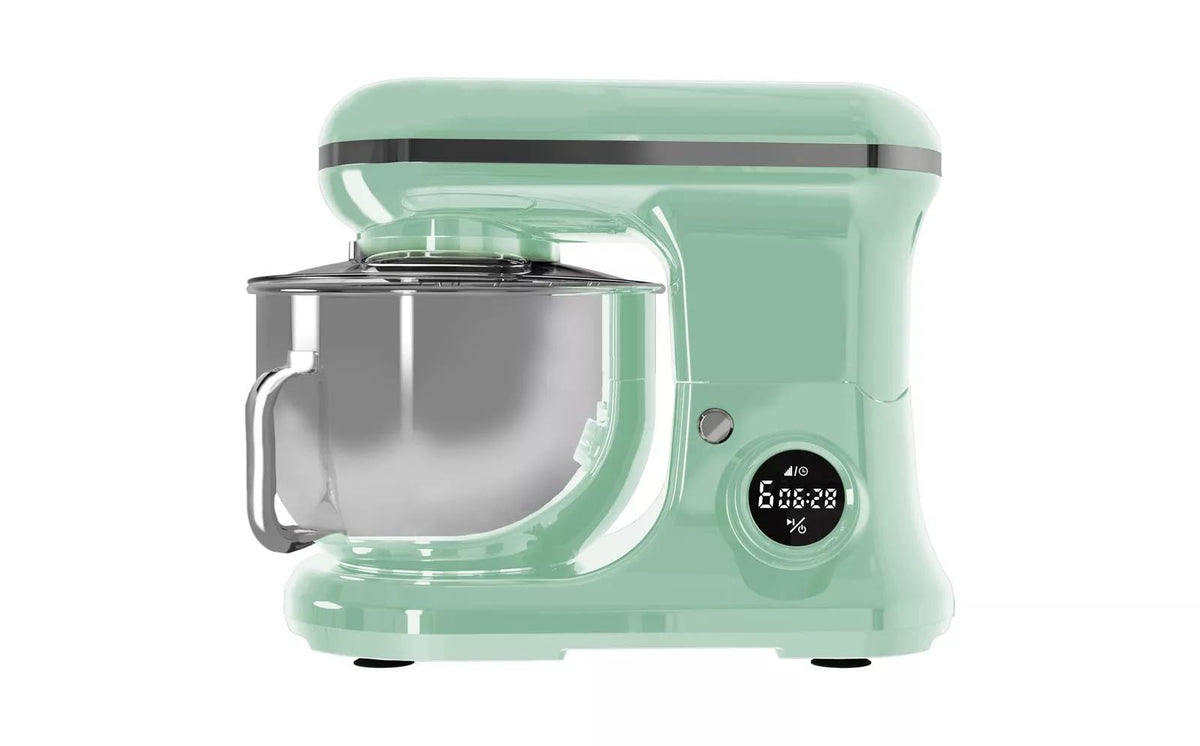 PYRAMIDEA Impastatrice con Display Digitale  8 velocità Testa Sollevabile 1200W con  Funzione Pulse Capienza 5,2L Colore Verde IP5200G