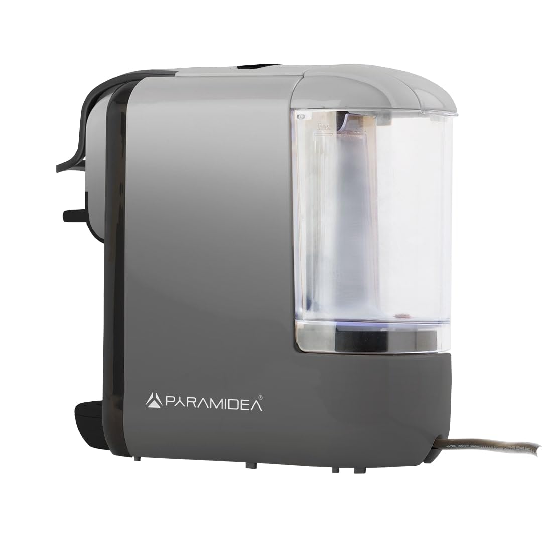 PYRAMIDEA Macchina per Caffè  3 in 1 Compatibile Nespresso Dolcegusto e Cialde Bevande Fredde da 0,6L Silver