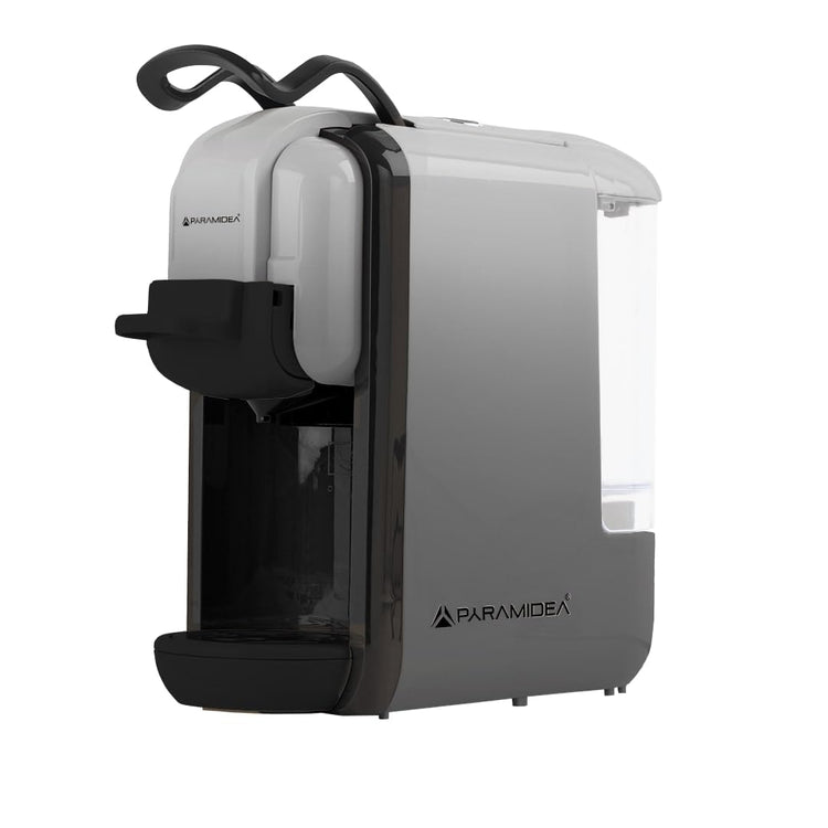 PYRAMIDEA Macchina per Caffè  3 in 1 Compatibile Nespresso Dolcegusto e Cialde Bevande Fredde da 0,6L Silver