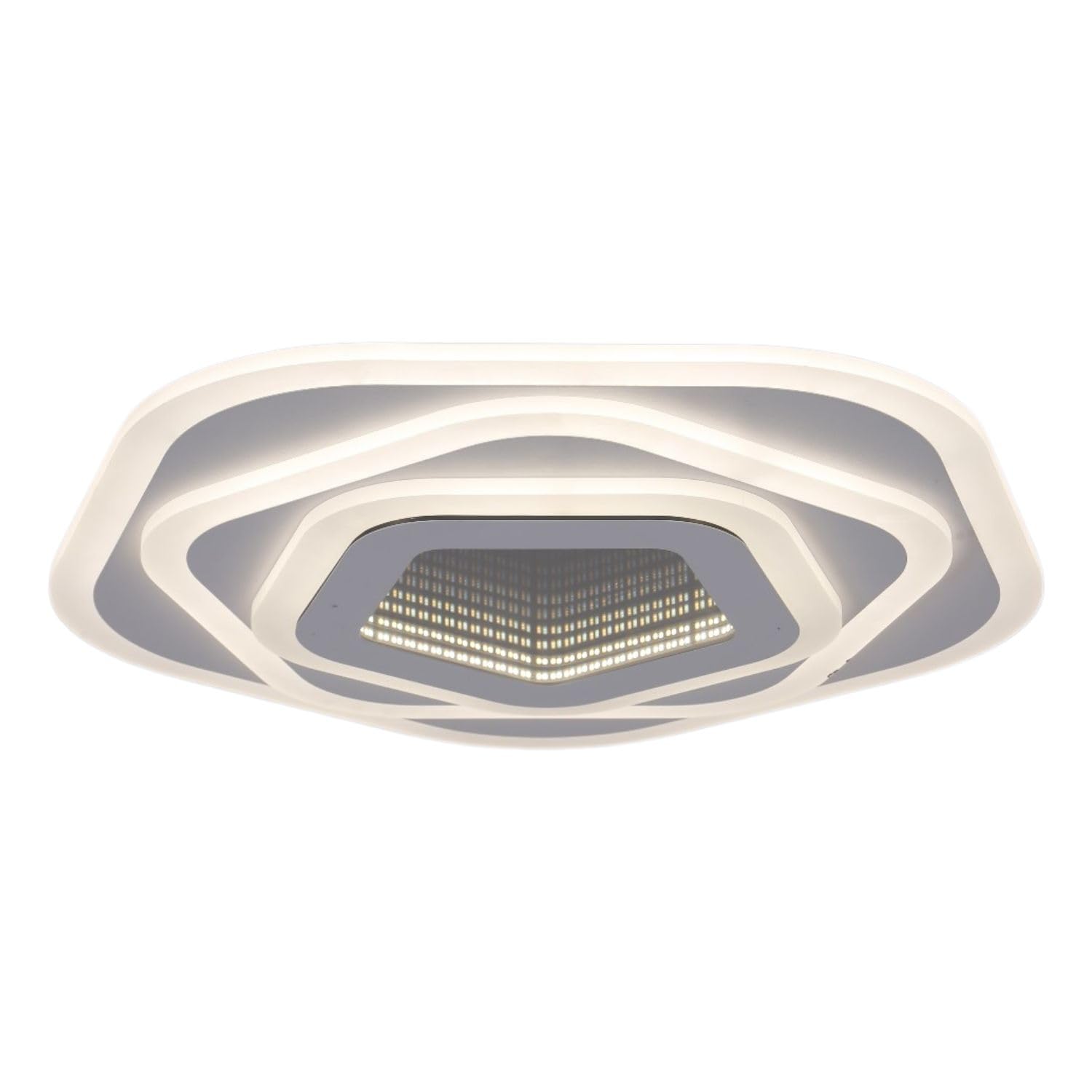 BUYBUY Lampadario LED 77W, Telecomando 2.4G, Luce Regolabile 5900lm BBLED018