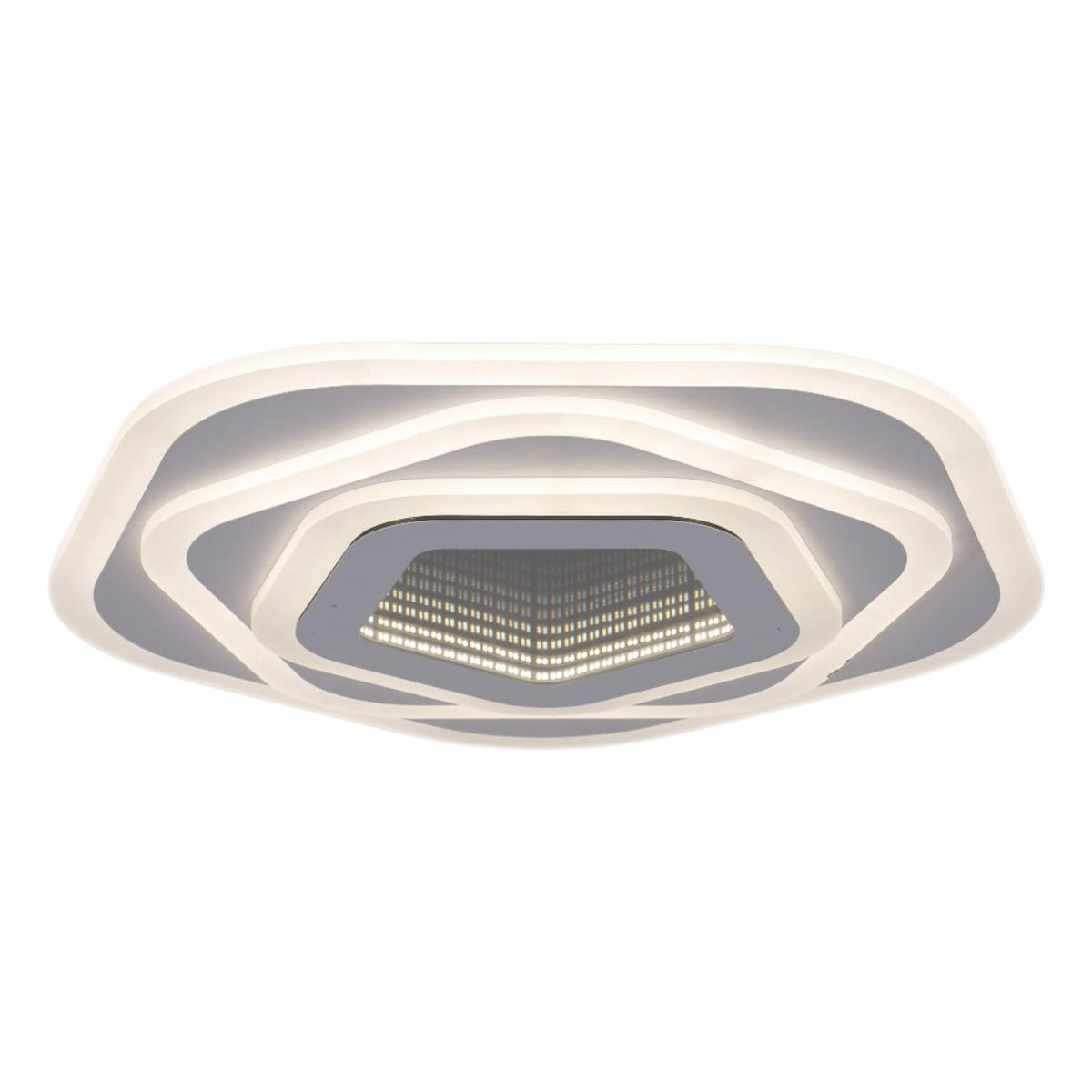 BUYBUY Lampadario LED 77W, Telecomando 2.4G, Luce Regolabile 5900lm BBLED018