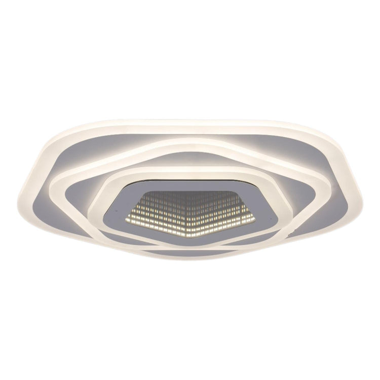 BUYBUY Lampadario LED 77W, Telecomando 2.4G, Luce Regolabile 5900lm BBLED018
