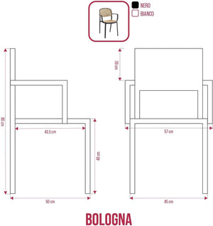 BUYBUY KIT 8 SEDIE BOLOGNA BIANCHE