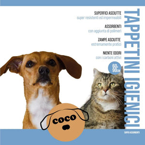 100 TRAVERSE ASSORBENTI PER CANI 60x90cm CUCCIOLI POLIMERI PANNOLINI CANE
