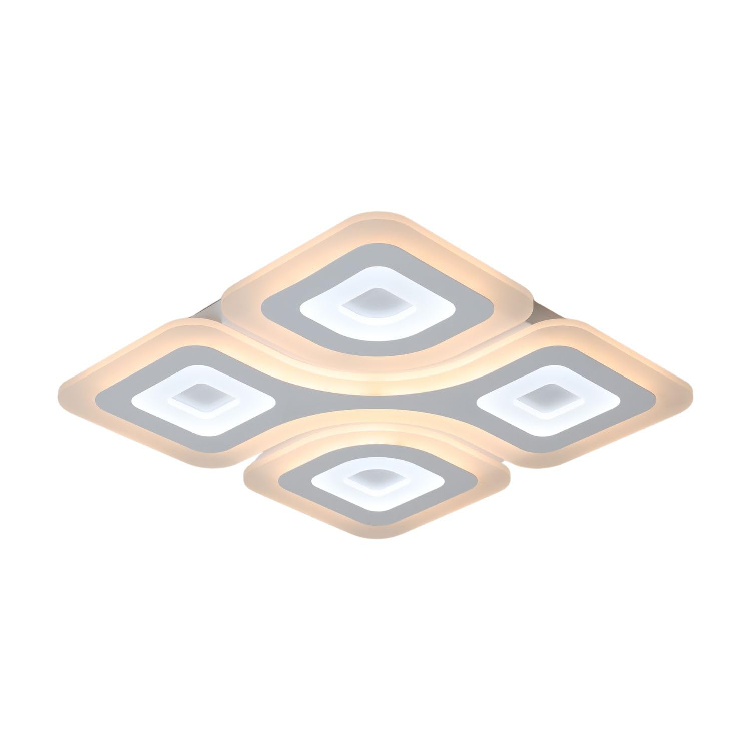 BUYBUY Lampadario LED 95W, Telecomando 2.4G, Luce Regolabile 6400lm BBLED030