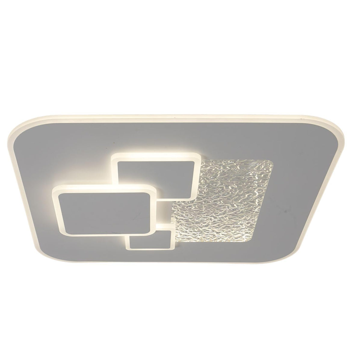 BUYBUY Lampadario LED 60W, Telecomando 2.4G, Luce Regolabile 2200lm BBLED002