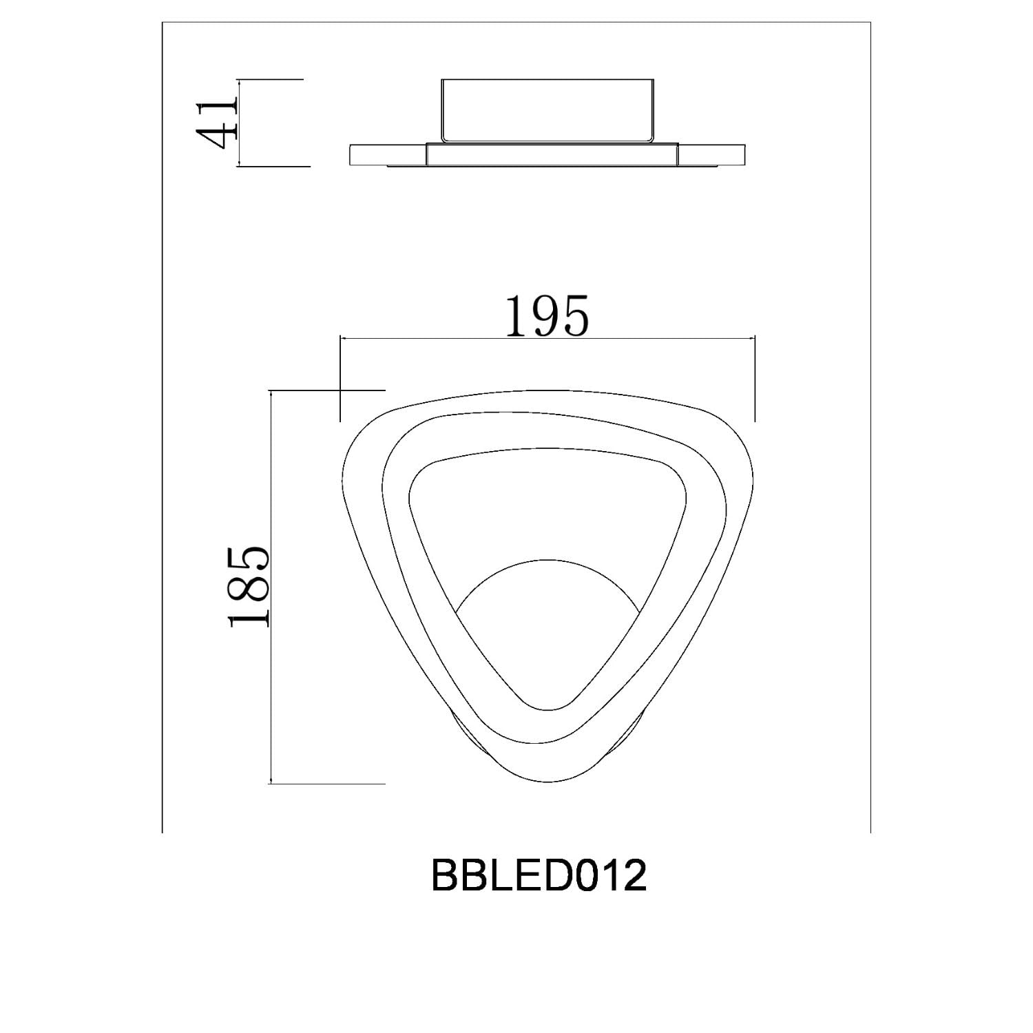 BUYBUY Lampadario LED 12W, Luce Regolabile 1300lm BBLED012