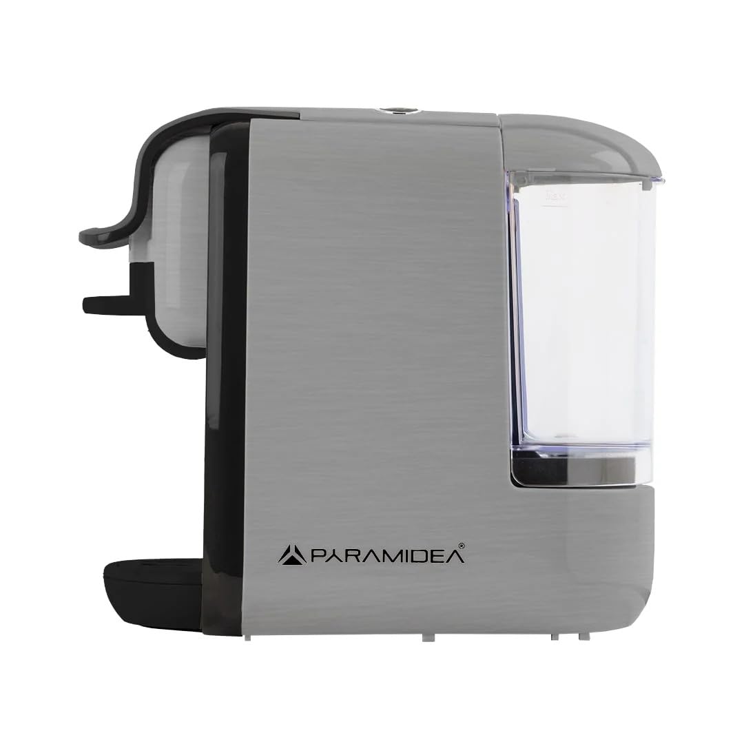 PYRAMIDEA Macchina per Caffè 3 in 1 Digitale Compatibile con Nespresso Dolcegusto e Cialde Bevande Fredde da 0,6L Silver ICP311SPLUS