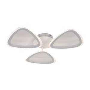 BUYBUY Lampadario LED 53W, Telecomando 2.4G, Luce Regolabile 6300lm BBLED011