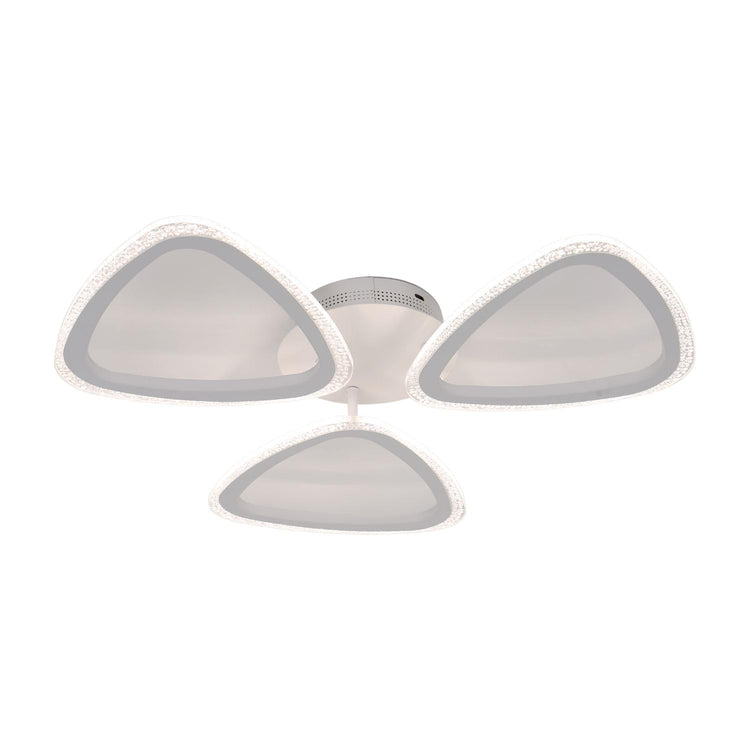 BUYBUY Lampadario LED 53W, Telecomando 2.4G, Luce Regolabile 6300lm BBLED011