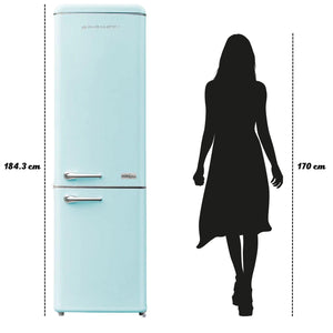 PYRAMIDEA Frigorifero Combinato Mambo Colore Azzurro Capacità Totale 300 L MAMBO309LB