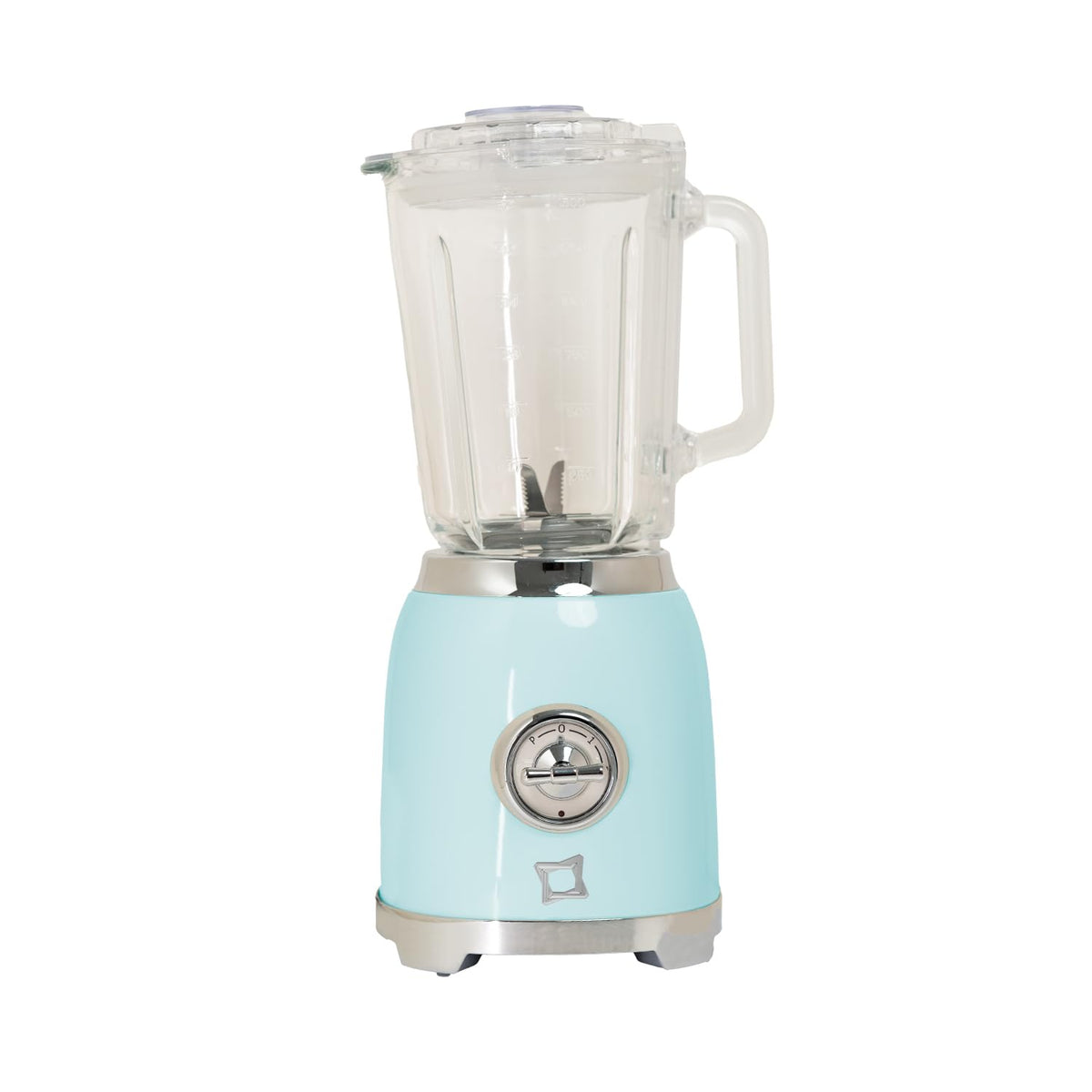 FIRST CLASS FRULLATORE Azzurro Stile Vintage con Corpo in Acciaio