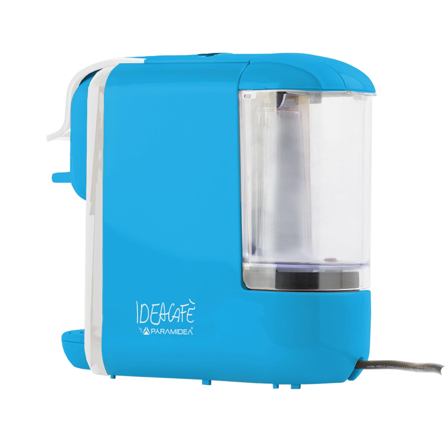 PYRAMIDEA Macchina per Caffè  3 in 1 Compatibile Nespresso Dolcegusto e Cialde Bevande Fredde da 0,6L Azzura e Bianca
