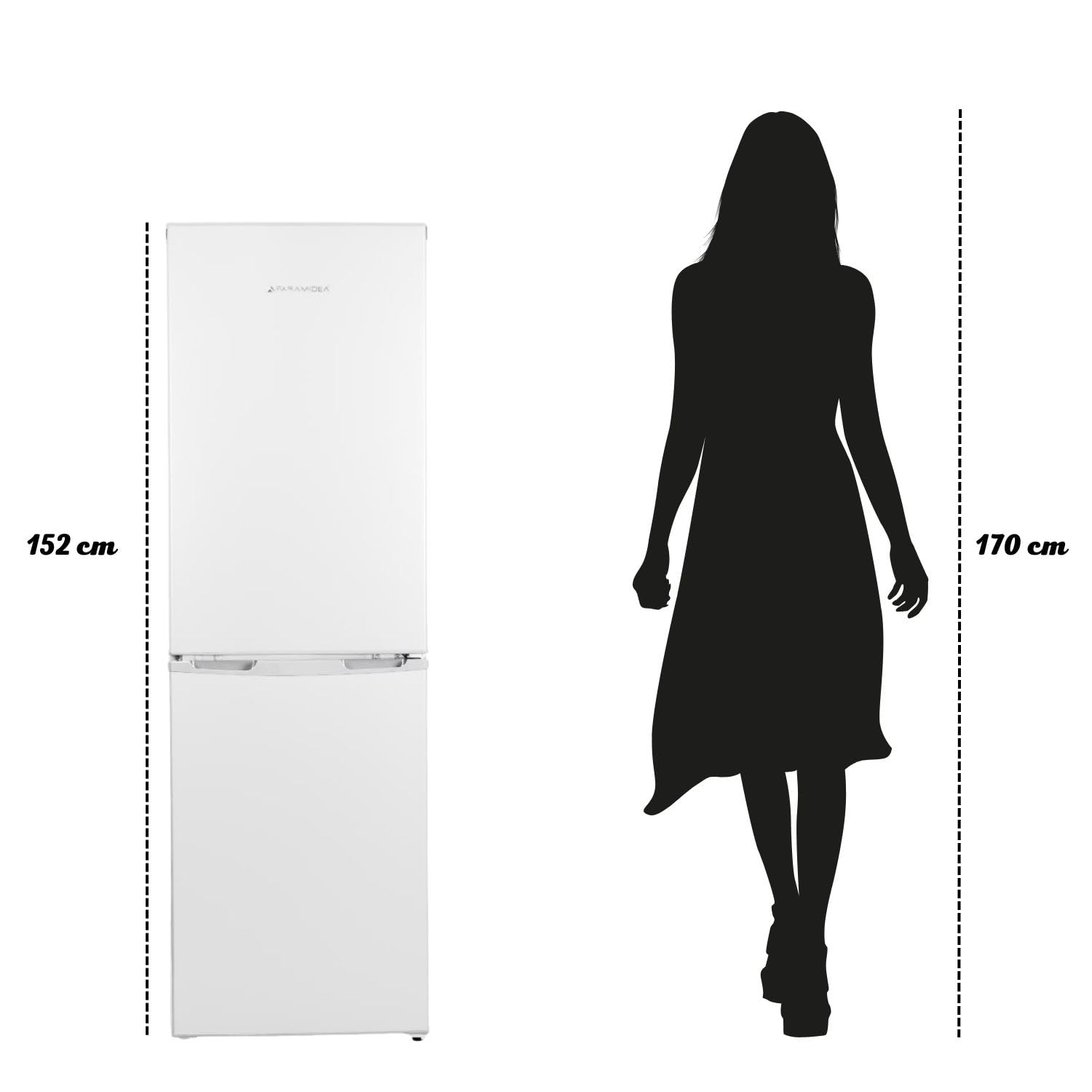 PYRAMIDEA Frigorifero Combinato 180 Litri Bianco CMB184W
