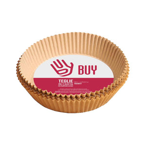 BUYBUY Teglie carta tonde x friggitrici aria confezione da 1000 pezzi TGC001T