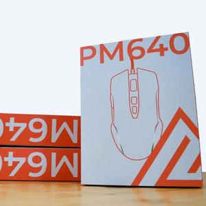 PYRAMIDEA Mouse Gaming con Sensore Ottico da 6400 DPI Illuminazione RGB Color Nero PM640