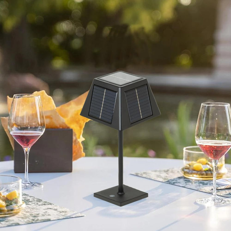 Pyramidea Kit 12 Lampade Solari da Tavolo Colore Nero LRS10B