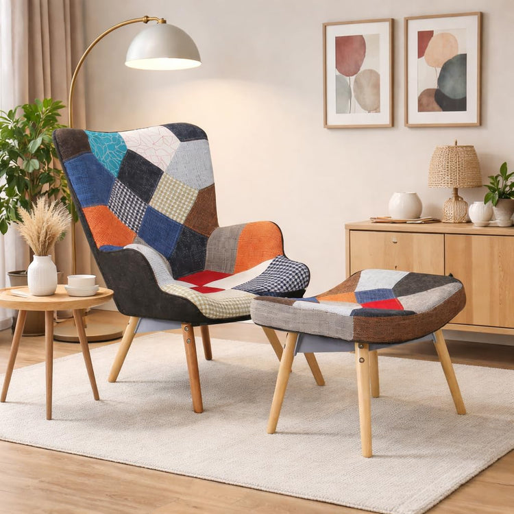 BUYBUY KIT 2 POLTRONCINE PICASSO 08 CON POGGIAPIEDI