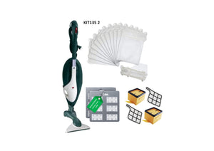 Kit 12 Sacchetti compatibili per Folletto VK135 MCS002B, 12 Profumi MCS009A,2 Hepa MCS004B, 2 filtri MCS008B