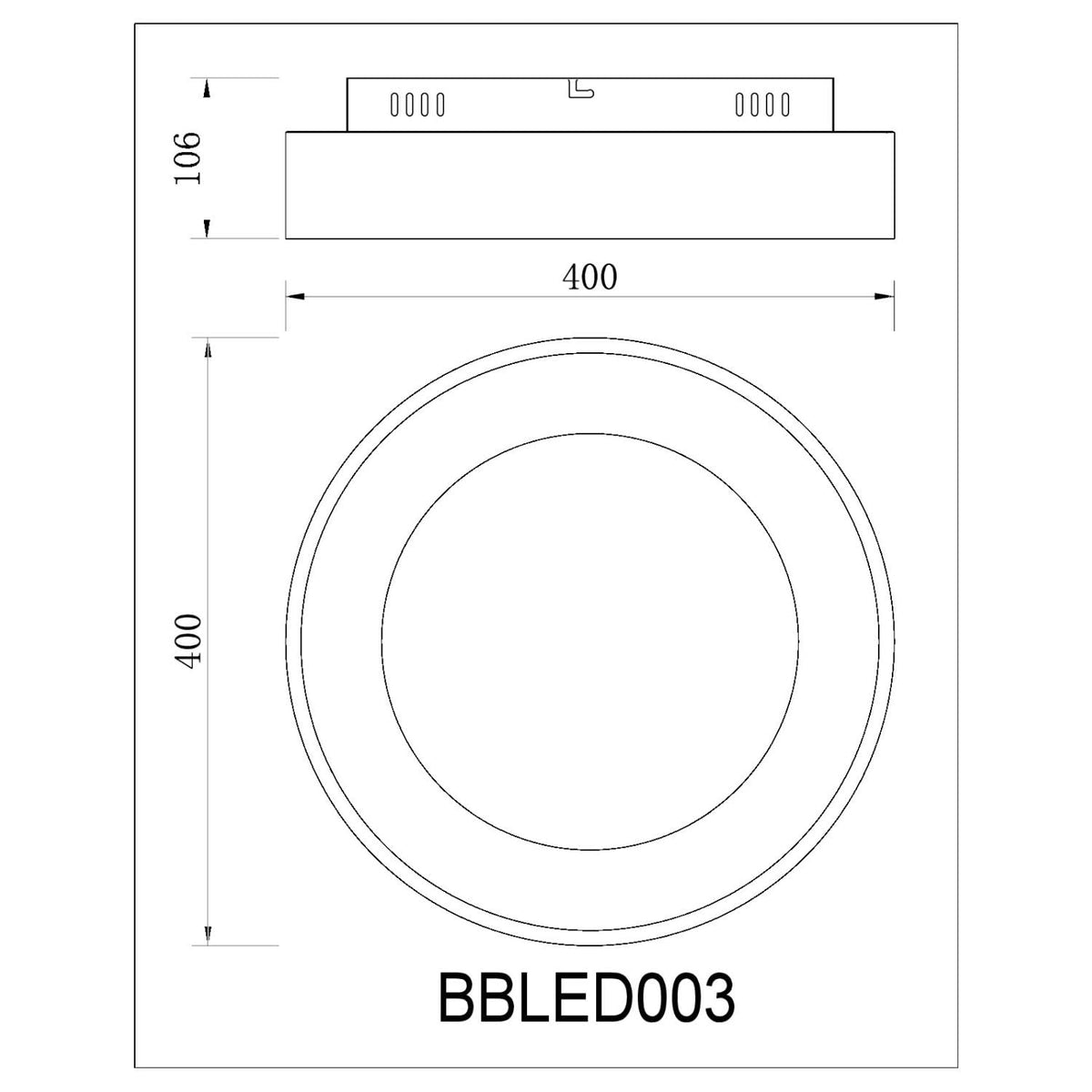 BUYBUY Lampadario LED 26W, Telecomando 2.4G, Luce Regolabile 2000lm BBLED003