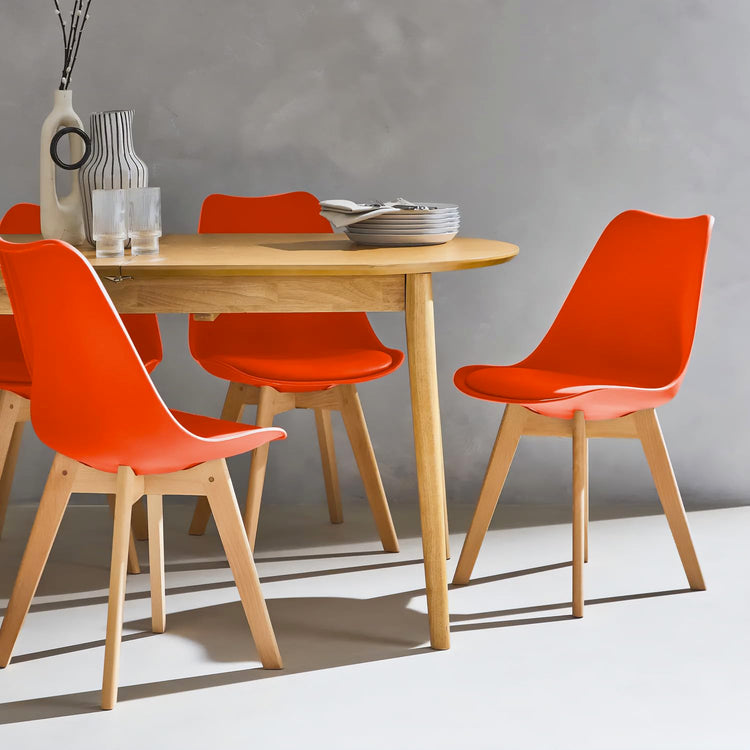 BUYBUY KIT 8 SEDIE GENOVA ARANCIONE