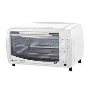 PYRAMIDEA Forno Elettrico Capacità 12 Litri 650 Watt con Timer Colore Bianco