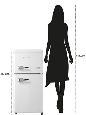 Pyramidea Frigo Retrò 100 litri lordi Color Bianco MAMBO105W