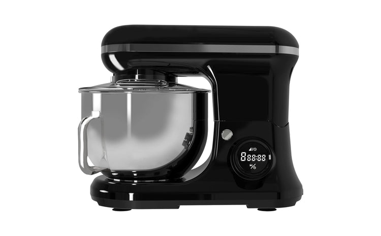 PYRAMIDEA Impastatrice con Display Digitale  8 velocità Testa Sollevabile 1200W con Funzione Pulse Capienza 5,2L Colore Nero IP5200B