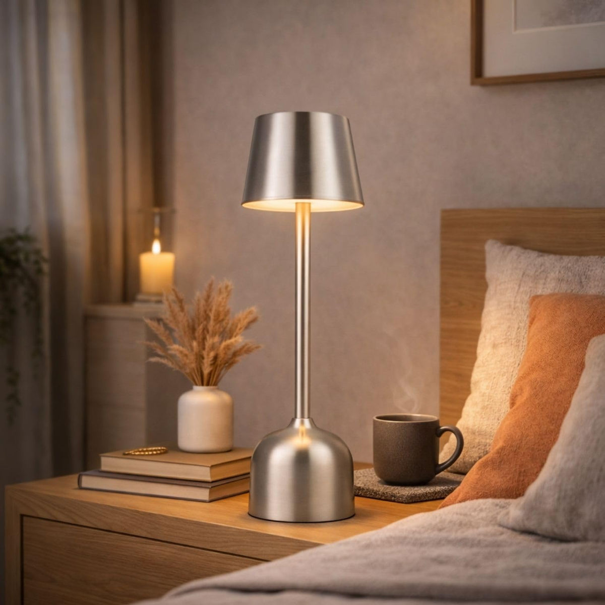 Pyramidea Kit 2 Lampade da Tavolo Colore Silver LRP10S