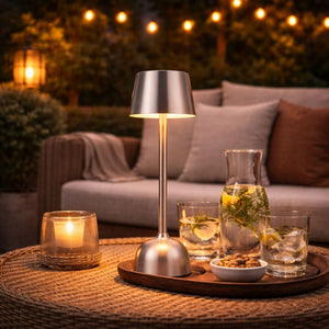 Pyramidea Kit 12 Lampade da Tavolo Colore Silver LRP10S