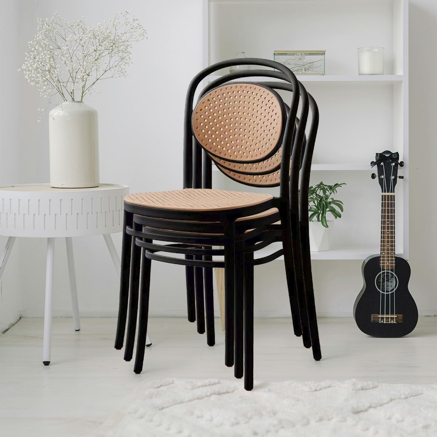 BUYBUY KIT 12 SEDIE TRIESTE NERE