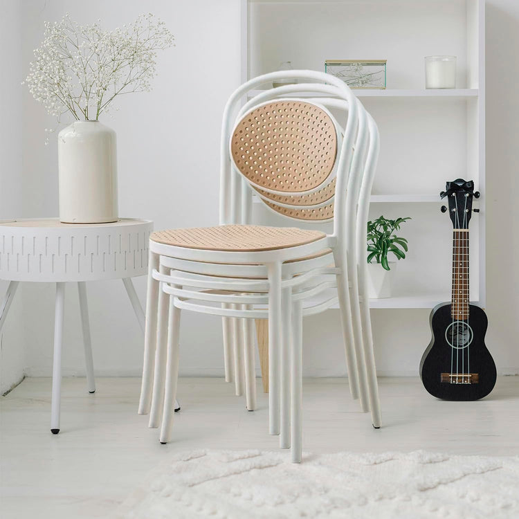 BUYBUY Sedia Arredamento da Interno Trieste Colore Bianco TRS001W