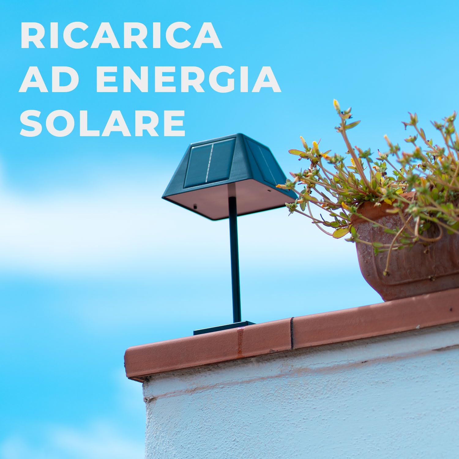 Pyramidea Kit 4 Lampade Solari da Tavolo Colore Nero LRS10B