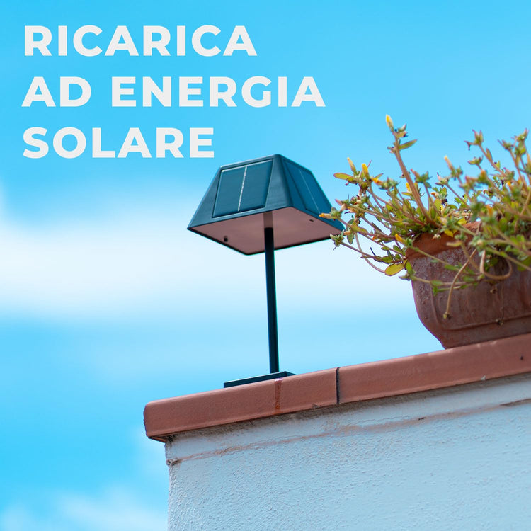 Pyramidea Kit 6 Lampade Solari da Tavolo Colore Nero LRS10B