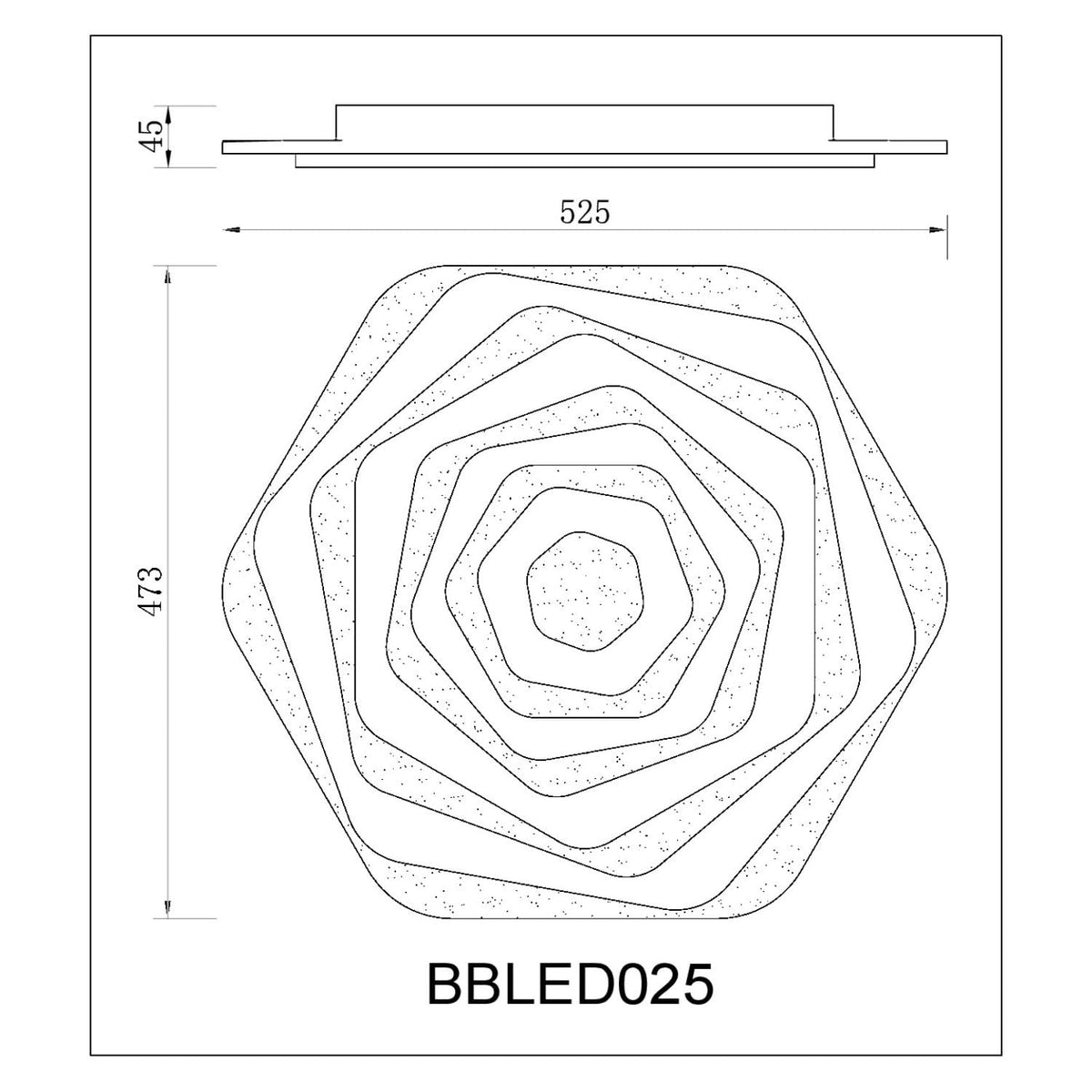 BUYBUY Lampadario LED 85W, Telecomando 2.4G, Luce Regolabile 5900lm BBLED025