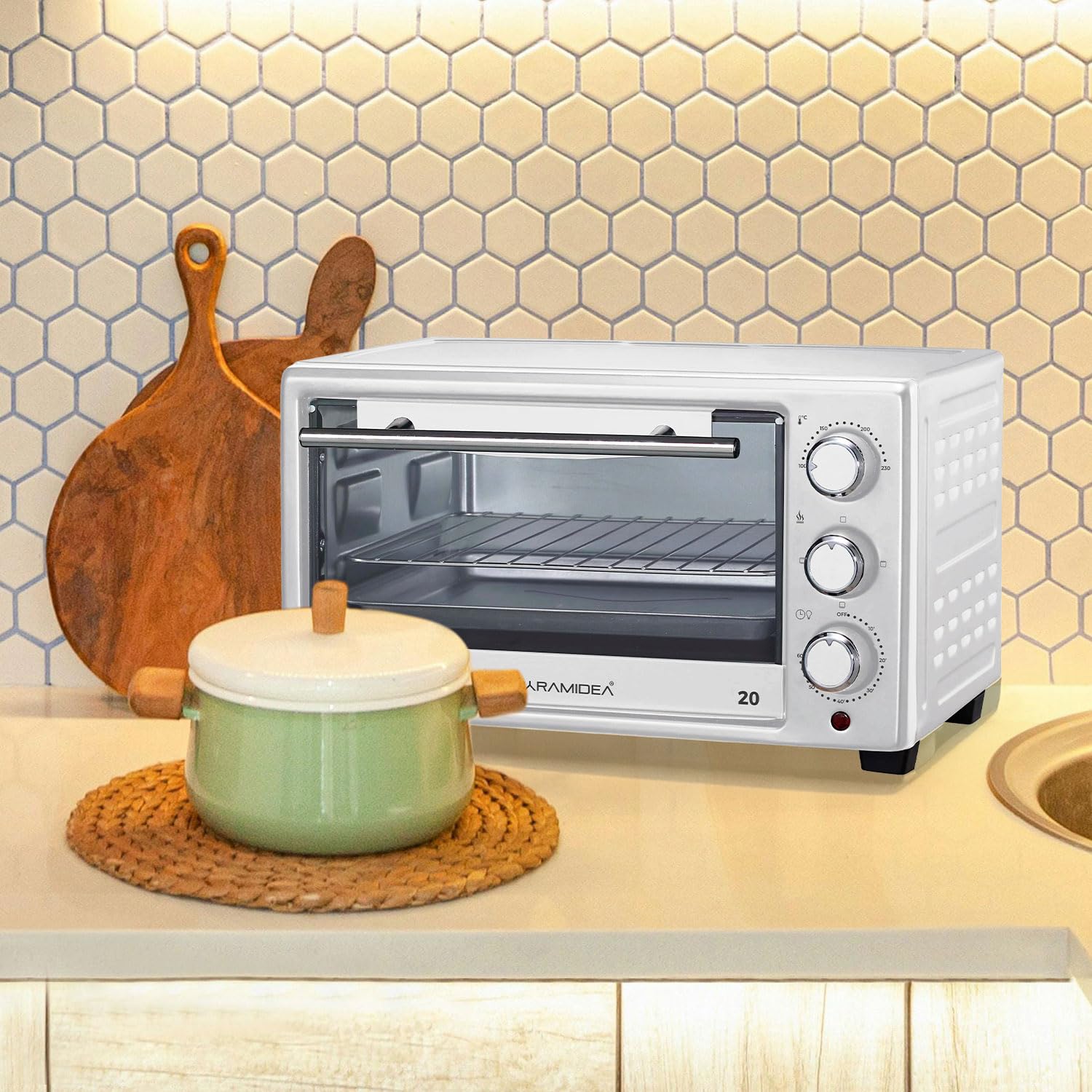 PYRAMIDEA Forno Elettrico 20 L Colore Bianco FO2008W