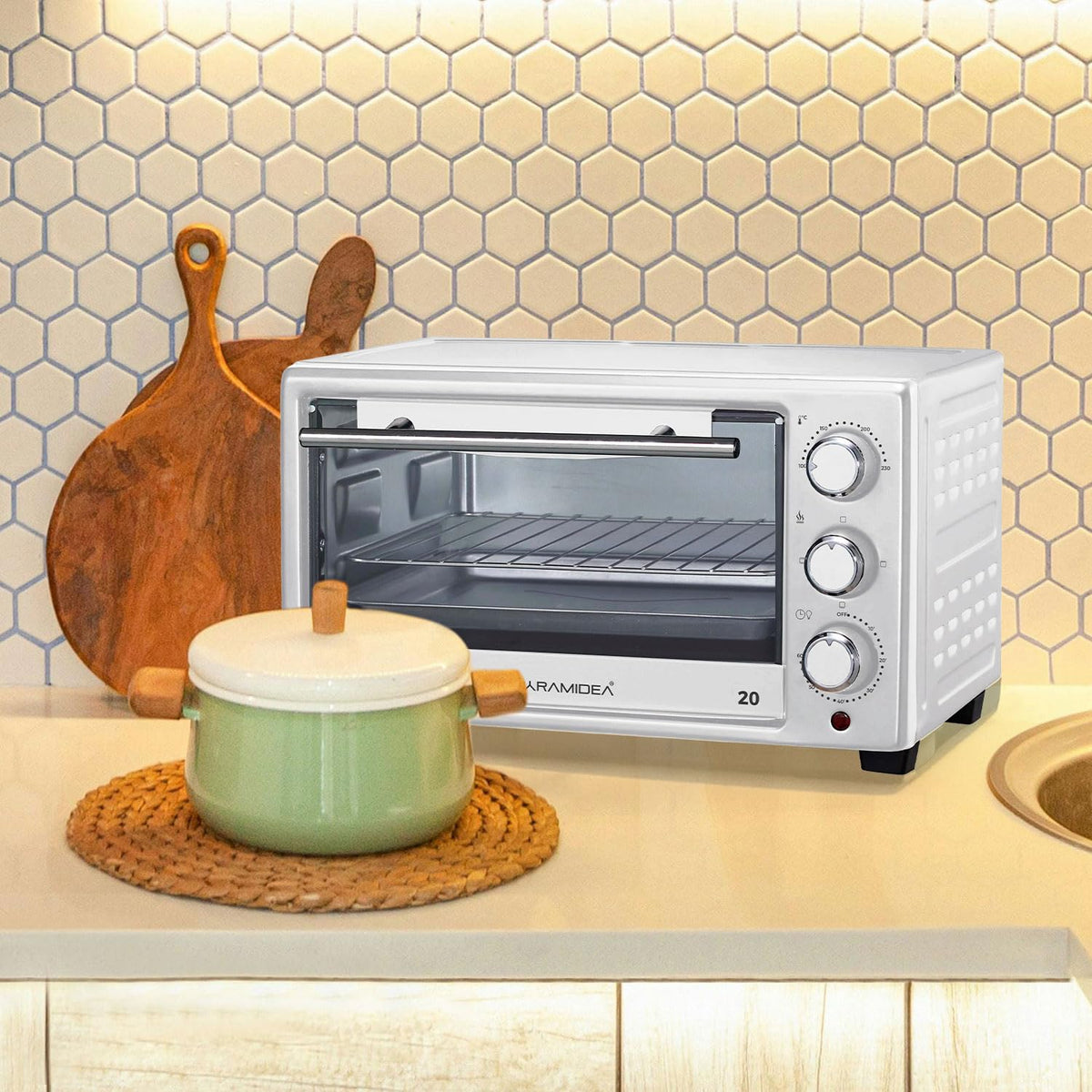 PYRAMIDEA Forno Elettrico 20 L Colore Bianco FO2008W