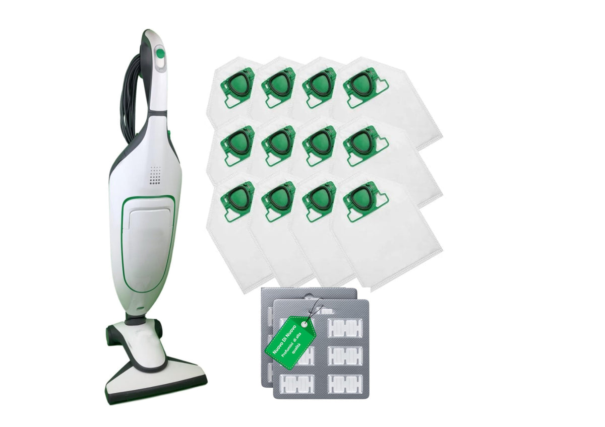 Kit 12 Sacchetti compatibili per Folletto VK200 MCS002B , 12 Profumi MCS009A