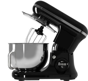 PYRAMIDEA Impastatrice con Display Digitale  8 velocità Testa Sollevabile 1200W con Funzione Pulse Capienza 5,2L Colore Nero IP5200B