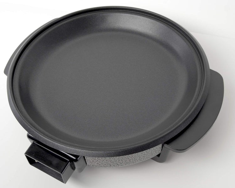 PYRAMIDEA Piatto Multifunzione Elettrico per Pizza Potenza 1500W con Coperchio e Termostato in Acciaio Colore Nero PM1500…