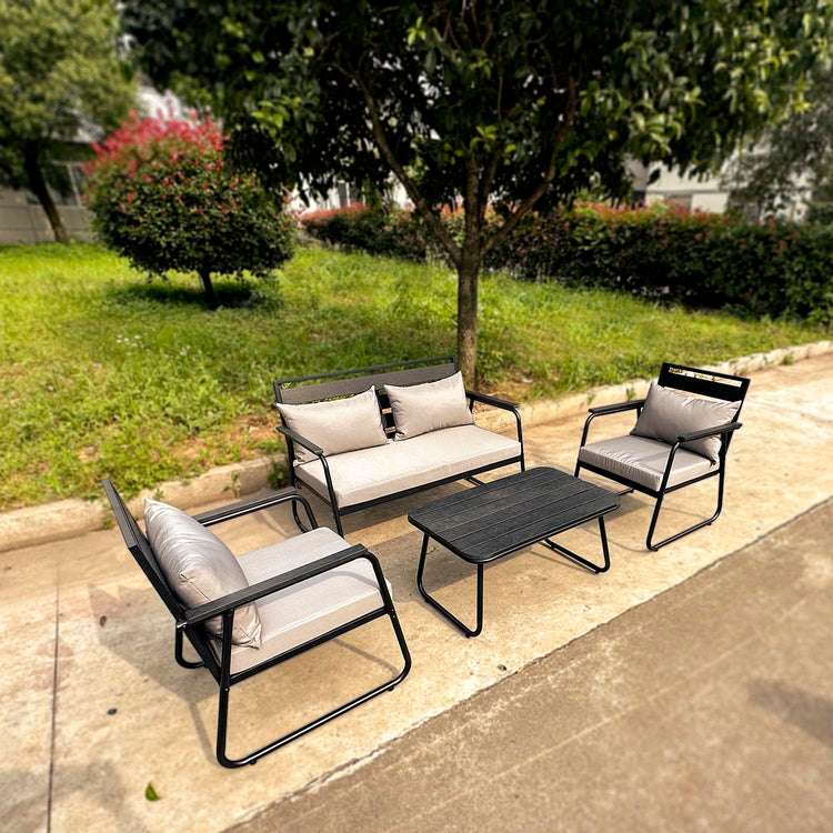 KIT TAVOLO POLTRONCINE E DIVANETTO DA GIARDINO
