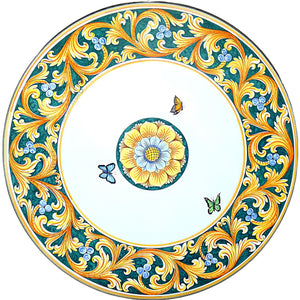 BUYBUY Kit 4 Sedie e Tavolo Rotondo in Ferro Battuto Mosaiko MOKIT022