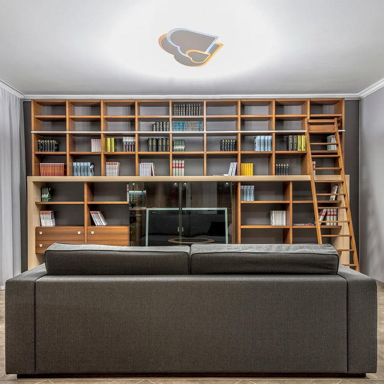 BUYBUY Lampadario LED 74W, Telecomando 2.4G, Luce Regolabile 4600lm BBLED023