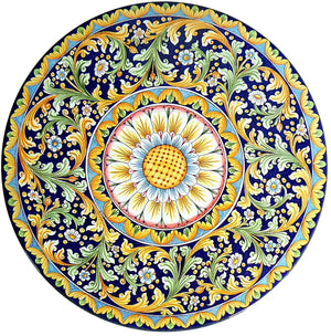 BUYBUY Kit 2 Sedie e Tavolo Rotondo in Ferro Battuto Mosaiko MOKIT040