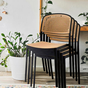 BUYBUY Sedia Arredamento da Interno Firenze Colore Nero FIE001B